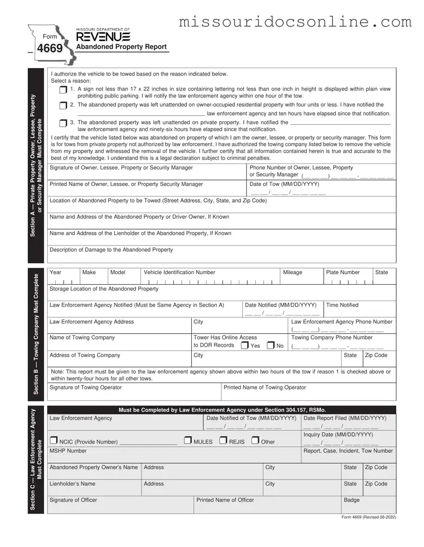 Blank 4669 Missouri Form