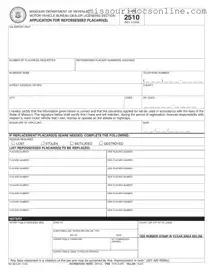 Blank 2510 Missouri Form