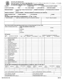 Blank Dmh 69 Missouri Form