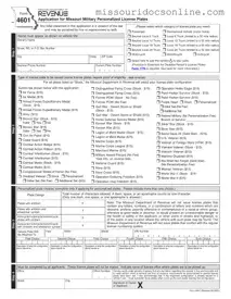 Blank Missouri 4601 Form