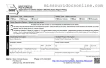 Blank Missouri 5092 Form