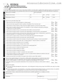 Blank Missouri 5140 Form