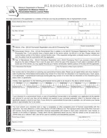 Blank Missouri 570 Form