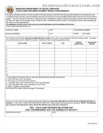 Blank Missouri Cd 147 Form