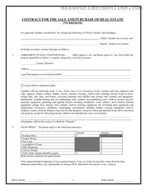 Blank Missouri Real Estate Contract Form